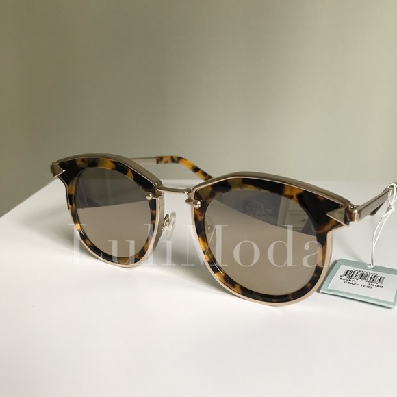 NEW - Karen Walker Bounty Sunglasses Crazy Tort - Picture 2 of 9